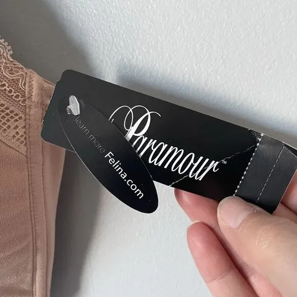 Paramour Nursing Peggy Nude Breastfeeding Bra Wire Free Nude Women's 40DD NWT - Picture 7 of 9